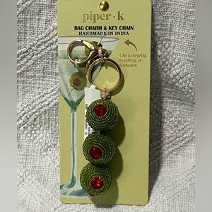 Viral Dirty Martini Olives Bag Charm/ keychain
